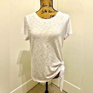 INC short sleeve tee shirt with decorative tie